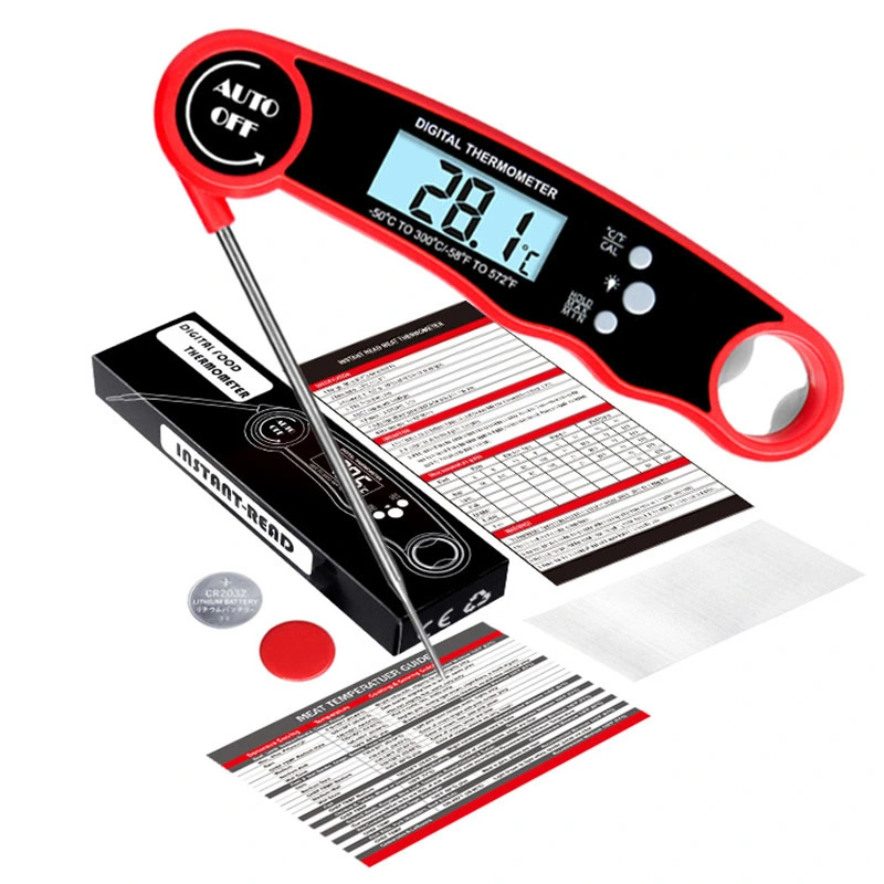 Digital Waterproof Instant Read Food Probe Meat Thermometer for Grill and Cooking