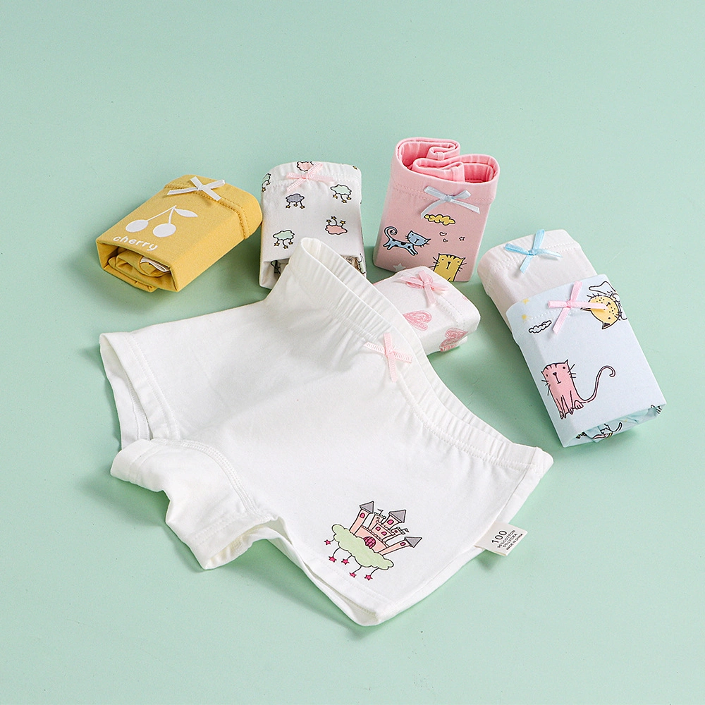Cotton Printed Kid Wholesale/Supplier Girl Brief Underwear