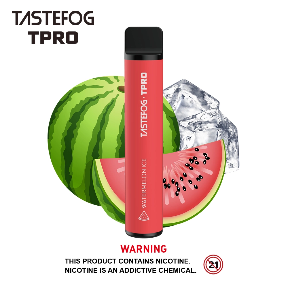 OEM Tastefog TPRO 1500 نفخة 2 ٪ نيكوتين Disposable/Chargeable Vape قلم