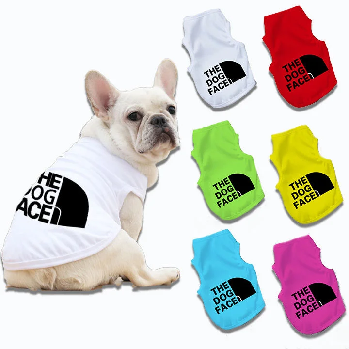 Wholesale/Supplier Hot Selling Luxury Designer Fashion Cotton Breathable Soft Outfits Summer Thin Pet T-Shirt Dog Pet Clothes Dog Shirts