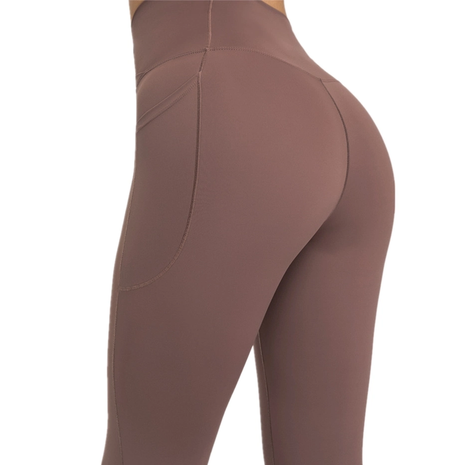 Mayorista/Proveedor Activewear Xsunwing personalizado de nylon spandex con cintura alta Legging de desgaste de un gimnasio deportivo la ejecución de pantalones de yoga polainas ropa de mujer