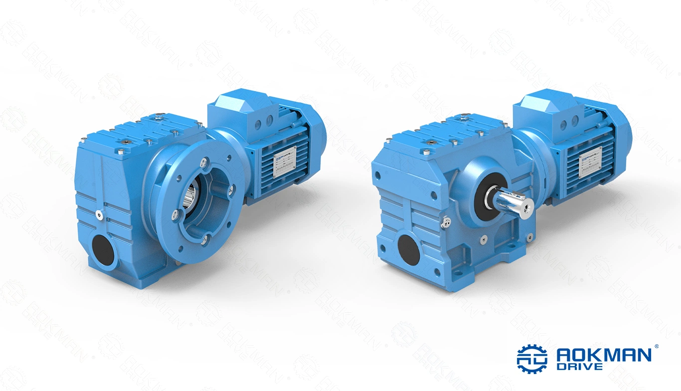 Customer Designed Motor Power Rated Power 0.18kw~22kw S Series Helical Worm Gear Motors