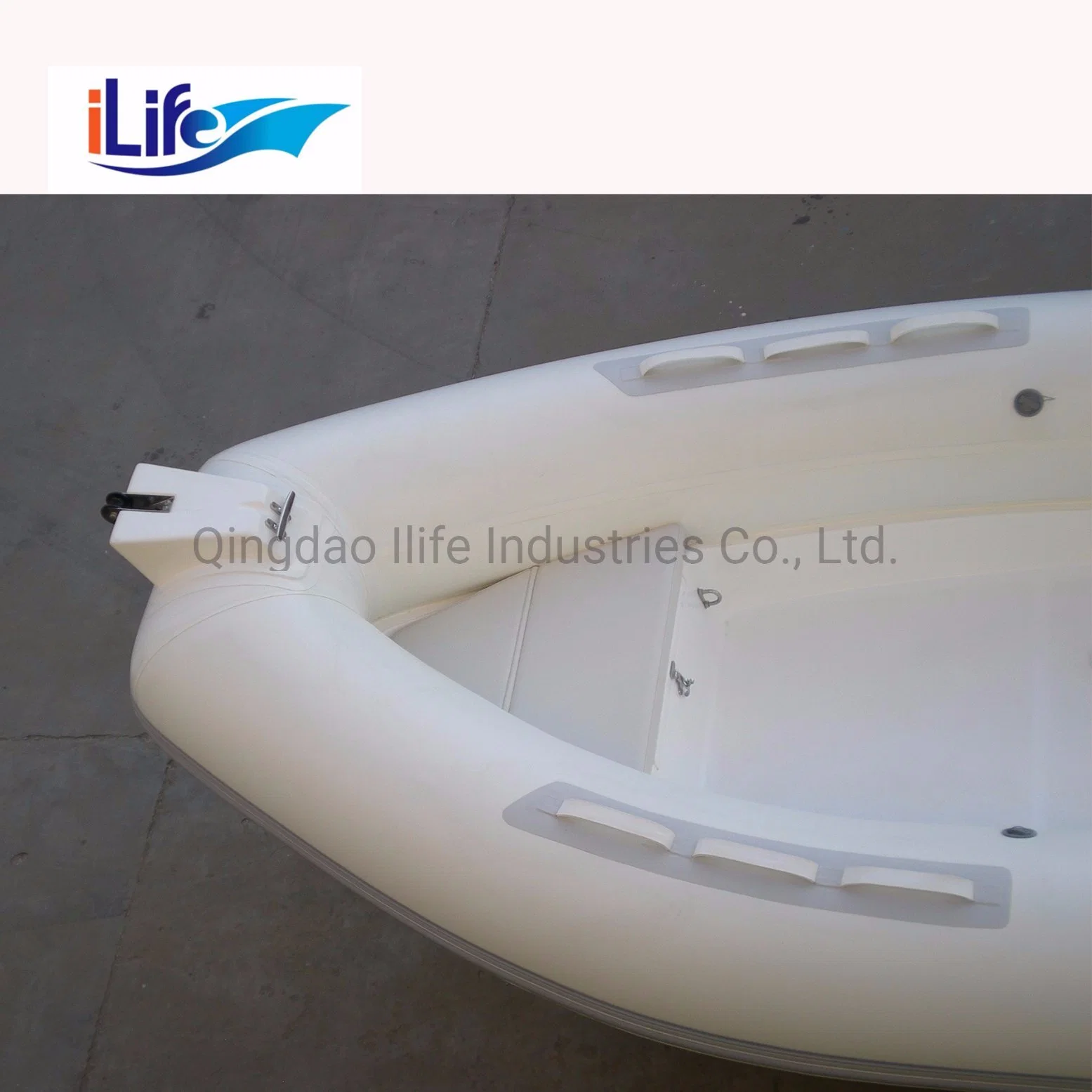 Ilife 4.8m Rescue PVC/Hypalon Rigid Hull Firberglass Inflatable Rubber Fishing Sport FRP Boat with Center Console for 8 Persons