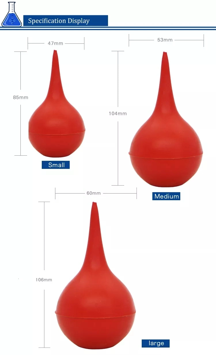 Lab 30ml à 90ml seringue Aurilave à bille en caoutchouc de l'oreille pour nettoyer la poussière