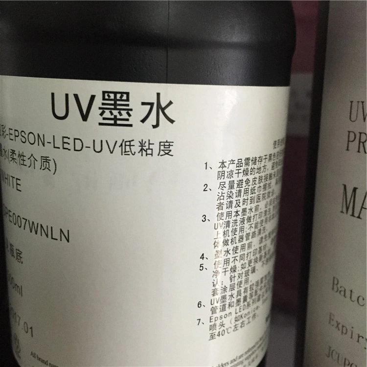 Ricoh Gen5 UV Ink for Print Head Materials Like Glass/Wood/Plastic/PCB/PVC