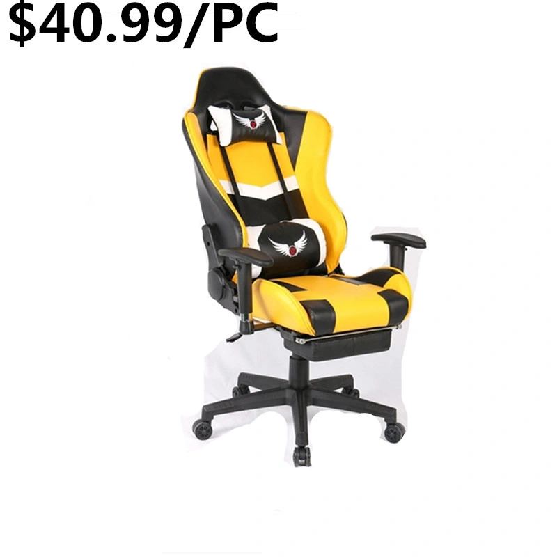 Rotary Leather Reclining Home Office Racing Computer Gaming Chair