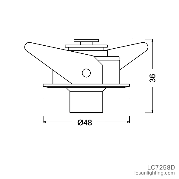 New Factory Price 1W GU10 LED Spotlight /Cabinet Light LC7116g