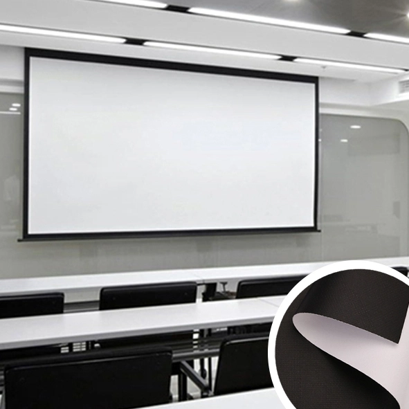 0.65mm Super Flat Projection Screen Fabric Motorized Projection Screen Fabric