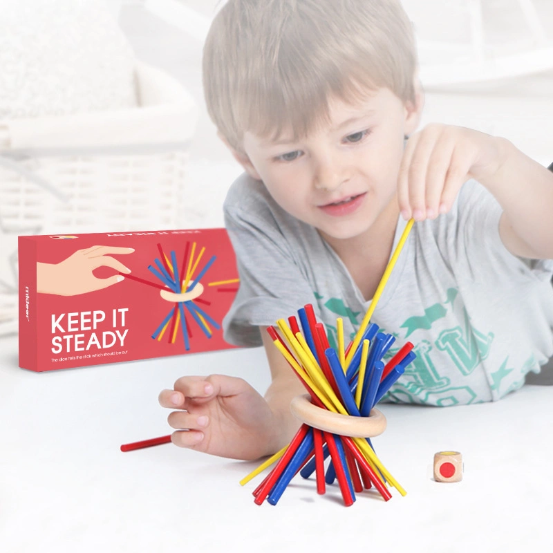 Children&prime; S Wooden Tabletop Game with Sticks