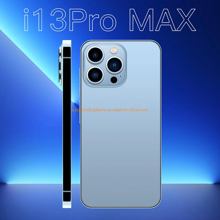 Deixe a tela HD ID do Rosto Versão Global Tela sensível ao toque do telefone móvel I13 Pro Max 6,7 polegada 8 Core Smartphone 5G