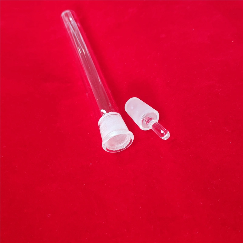 Lab Glassware Customized Capacity Clear 24/40 Round Bottom Silica Quartz Test Tubes with Lid