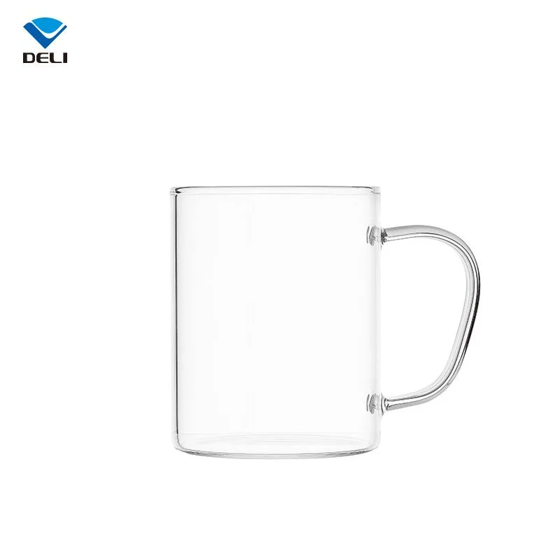 450ml hohe Borosilikatglas klar transparent Glas Tee Tasse Milchkaffee Saft Wasser Bier
