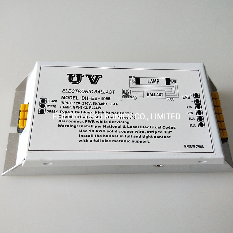 Top Sale Factory Directly Supply 60W Electronic Ballast for UV Lamp UVC Light Ultraviolet Lamp