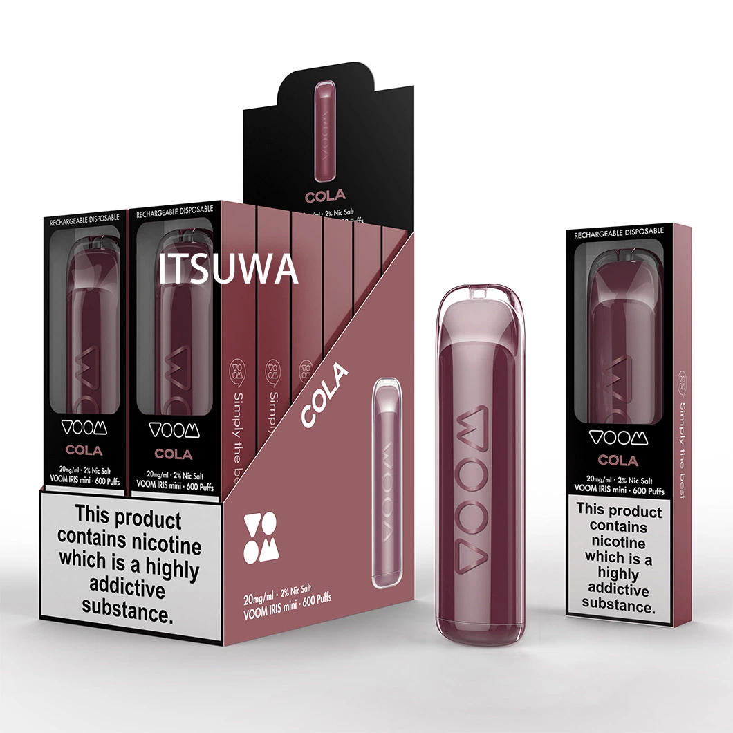 Itsuwa Voom fumo elétrico cigarro Factoty Atacado espaço de impressão logotipo 2 ml 800 puffs Amazon Price Wape