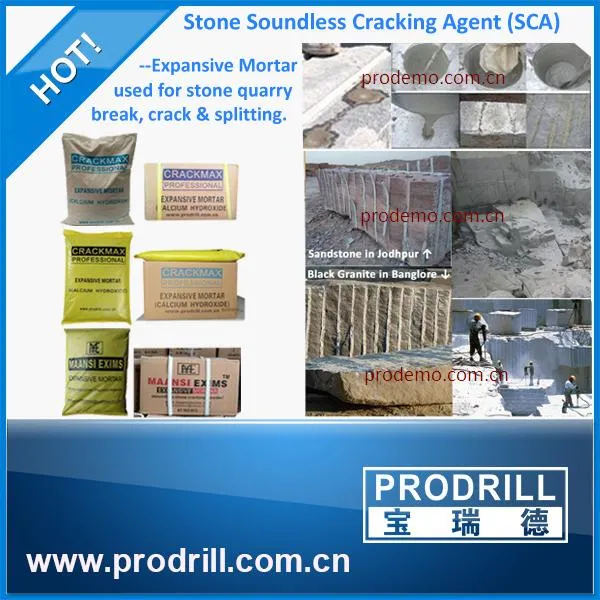 High Range Soundless Cracking Agent for Stone Cracking Calcium Oxide