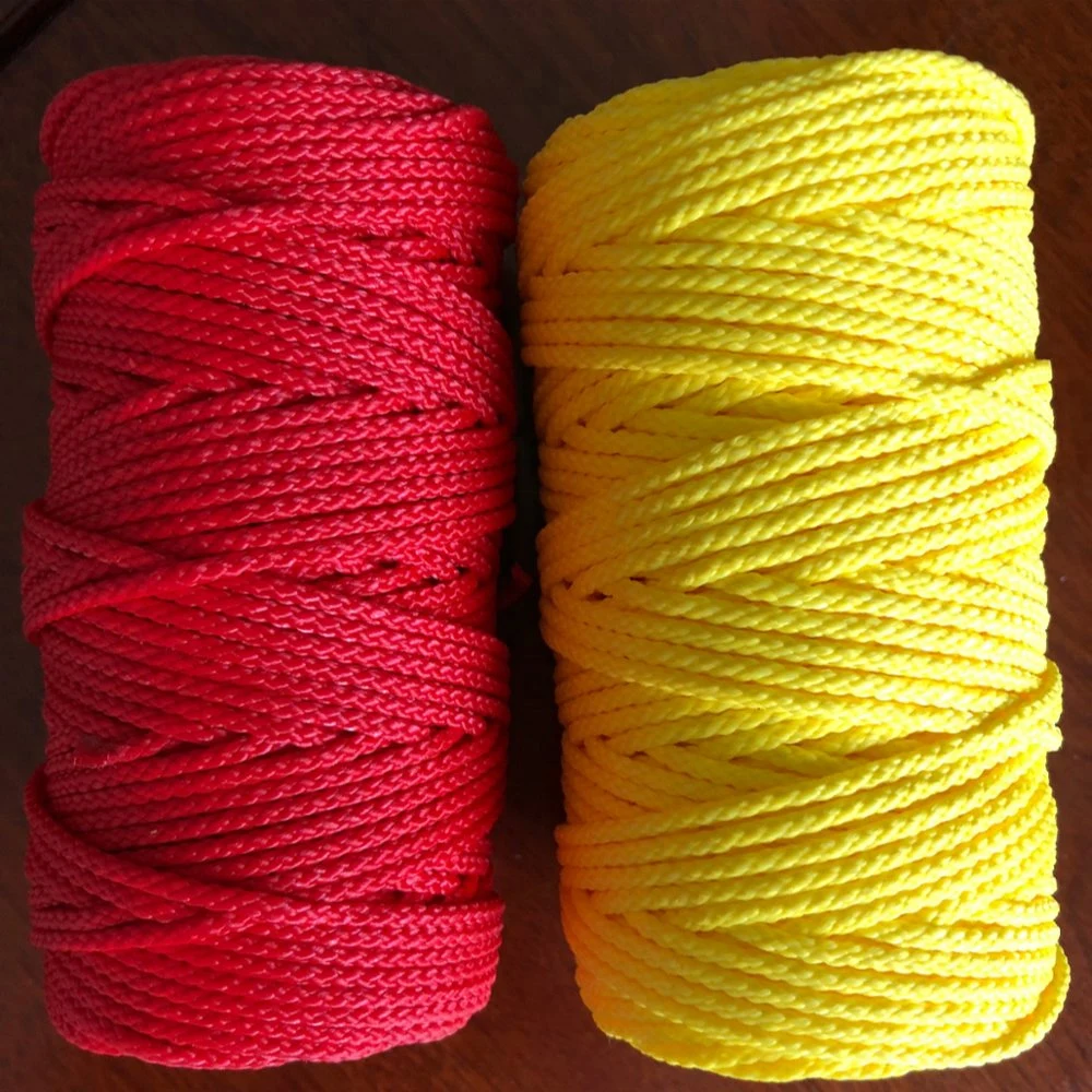 Mason de nylon de la línea de cuerda trenzada con colores surtidos