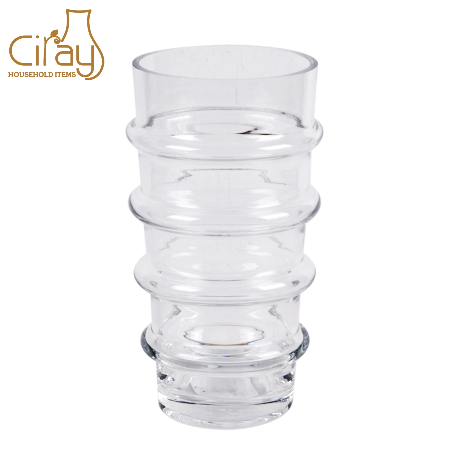 Wholesale/Supplier Tall Twisted Wedding Decoration High Clear Glass Vase New Design