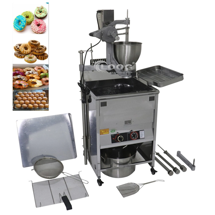 Estilo de toque Donut Equipamento Uso Comercial Donut Automática Máquina Automática Profissional Donut Maker máquina gás Eléctrico Donut fritadeira a máquina