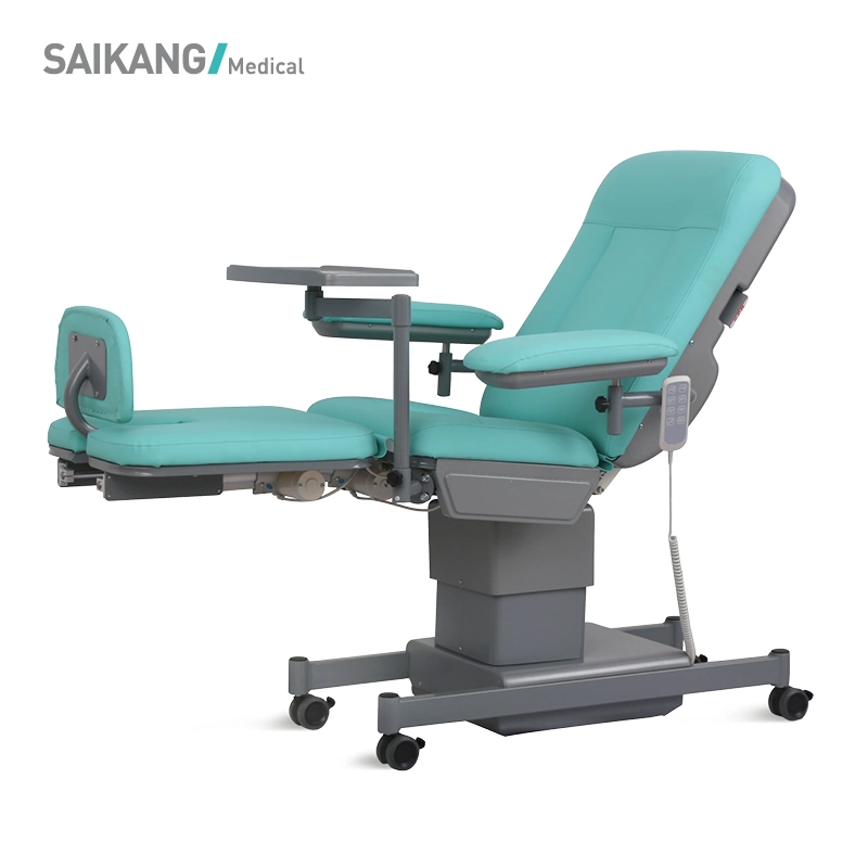 Ske-134 Saikang Factory EEG Chair ECG 3 Function Adjustable Medical Patient Transfusion Electric Dialysis Chair