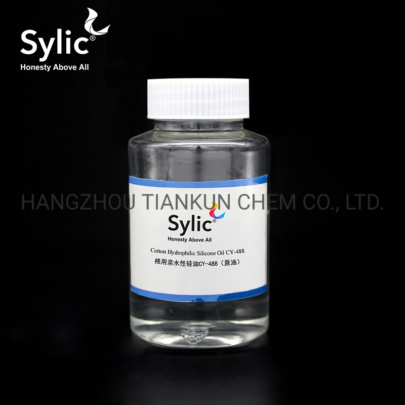 El algodón hidrófilo Sylic® Aceite de silicona 488 Aceite de silicona para acabados textiles Agent