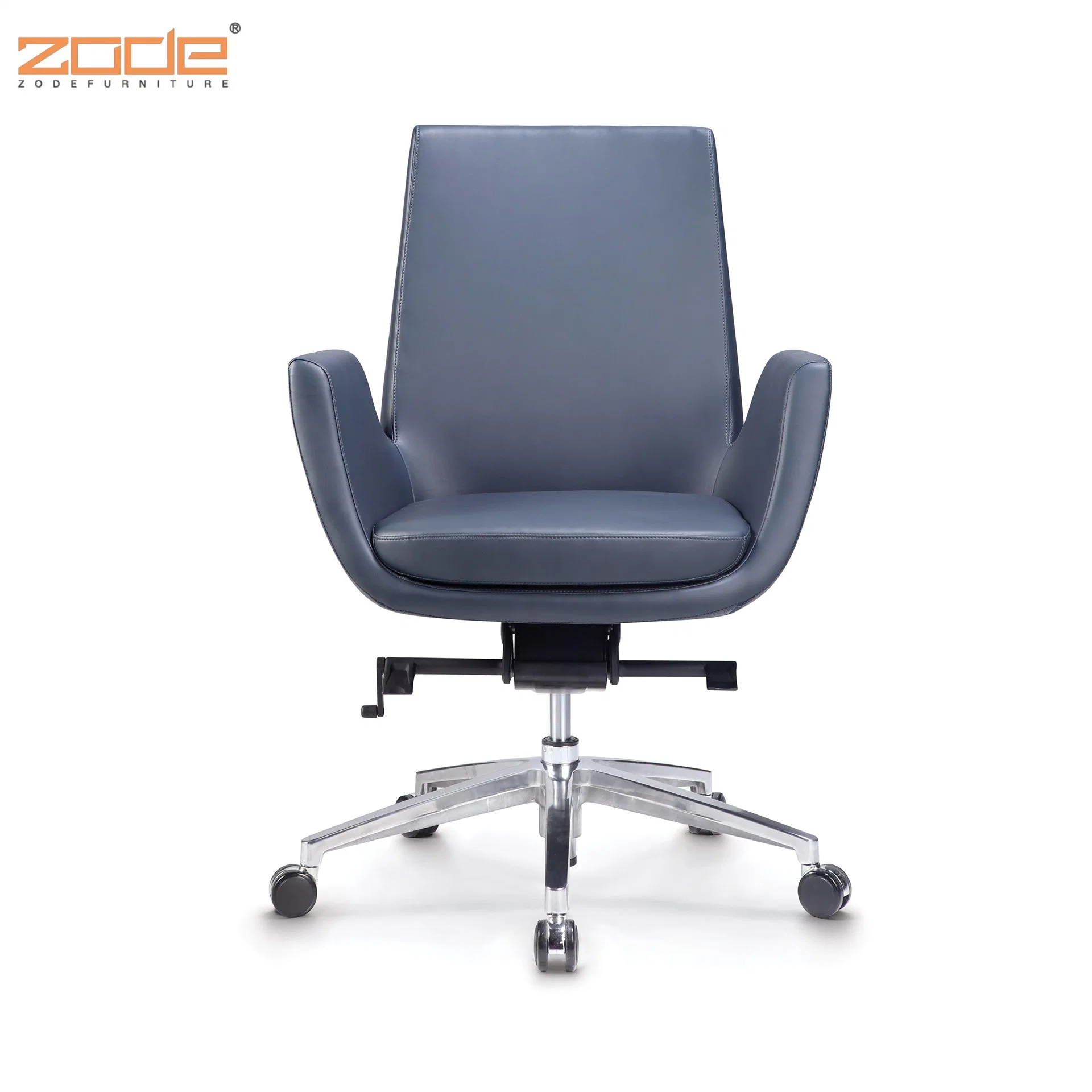 Zode Modern Black PU Executive Leather Visitor Office Computer Chair Waiting Chair