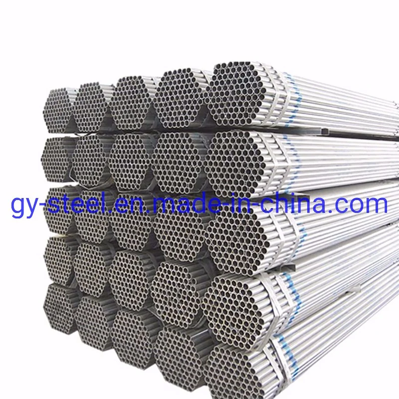 Aiyia Q195/Q235 Galvanized Round Steel Tube for Building Material and Greenhouse