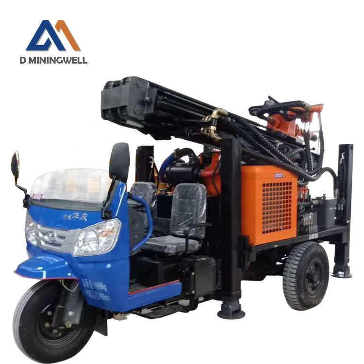 Dminingwel Mwl200 Tricycle-Mounted Air Pneumatic Drilling Rig Multi-Functional Water Well Drilling Rig with Wheels