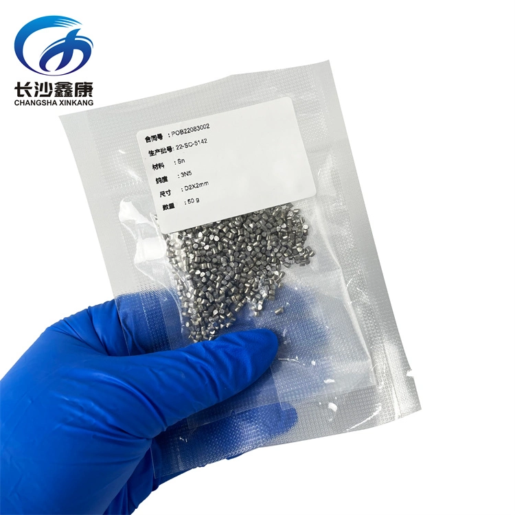 99.9% Pure Tin Granules High Purity Metal Tin Particles for Evaporation Coating