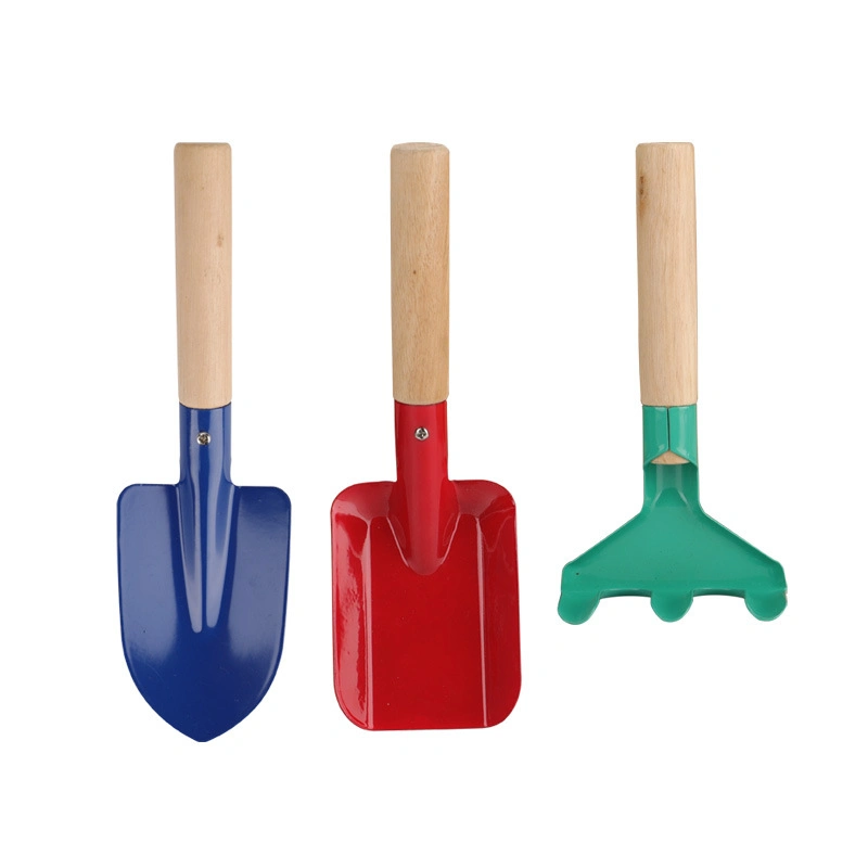 Garden Hand Tools with Wooden Handle Mini Planting Shovel Toy