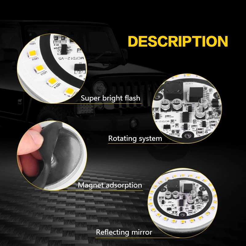 Auto LED Strobe Warning Light Signal Beacon Emergency Lamp