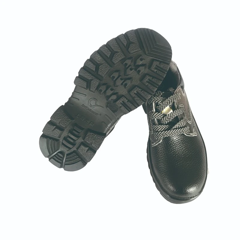 Spring and Autumn PU Leather Labor Insurance Shoe Upper Material and Rubber Outsole Material Anti-Fall Function