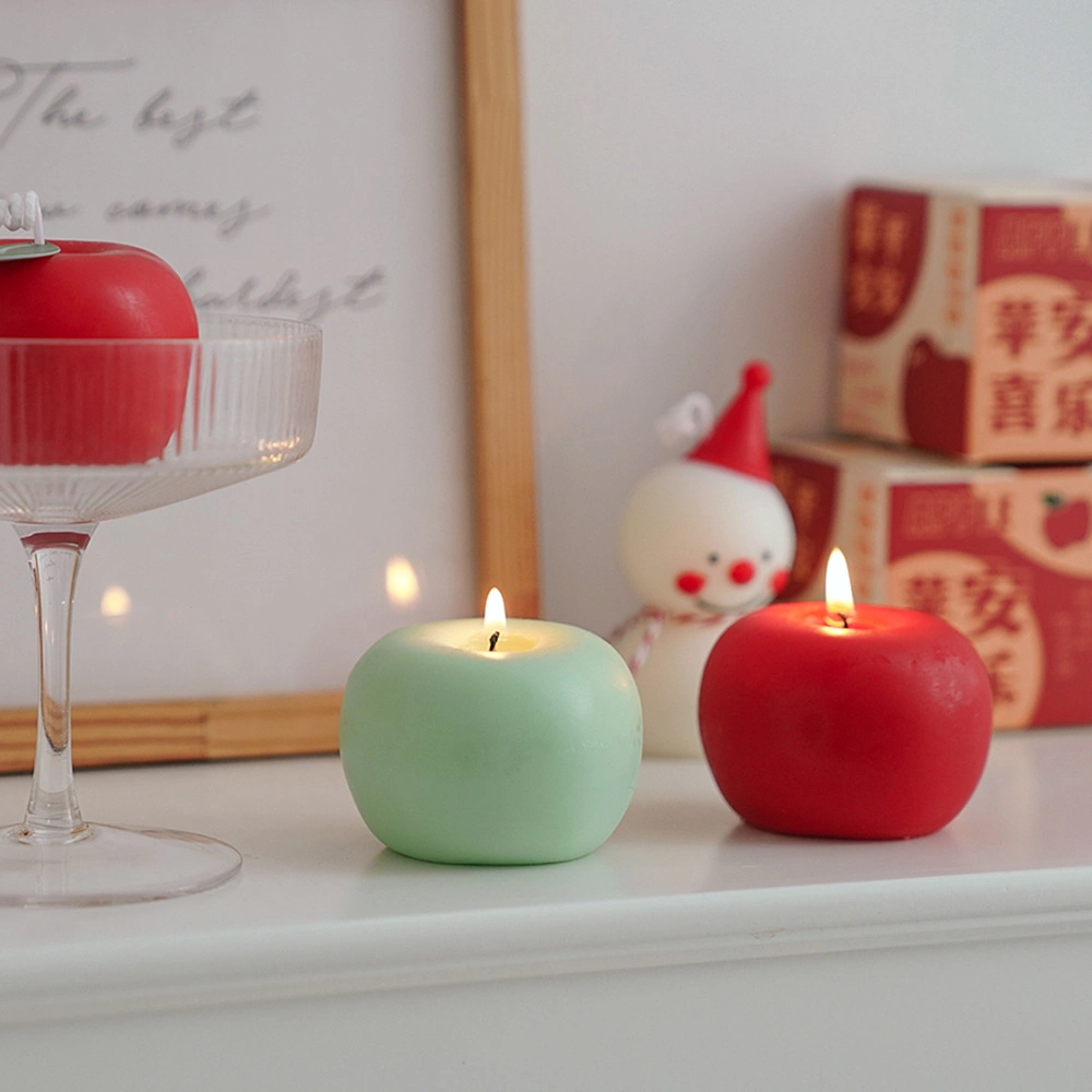 Apple Shape Aromatherapy Gift Christmas Birthday Simulation Candle