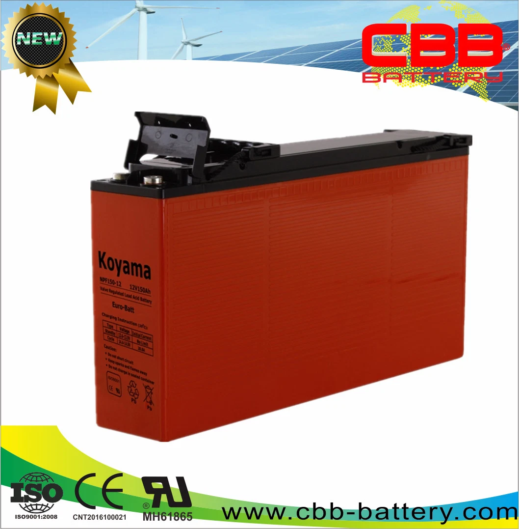 Top Selling 12V 150ah Slim Shape Front Terminal AGM Battery