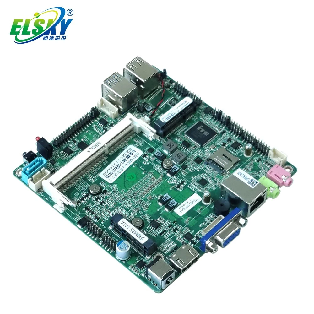 Elsky Nano-Itx Motherboard with CPU Broadwell 5th Gen Core I3-5010u 5020u DDR3 RJ45 LAN 4K Display Nano5f