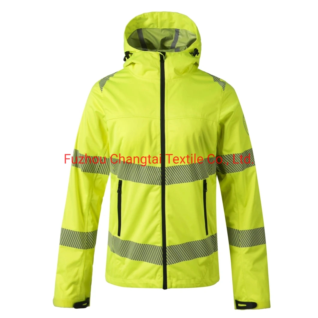 Customized OEM ODM Ladys Reflective Jacket Workwear Windbreaker Jacket Safety Apparel From Factory Wholesales