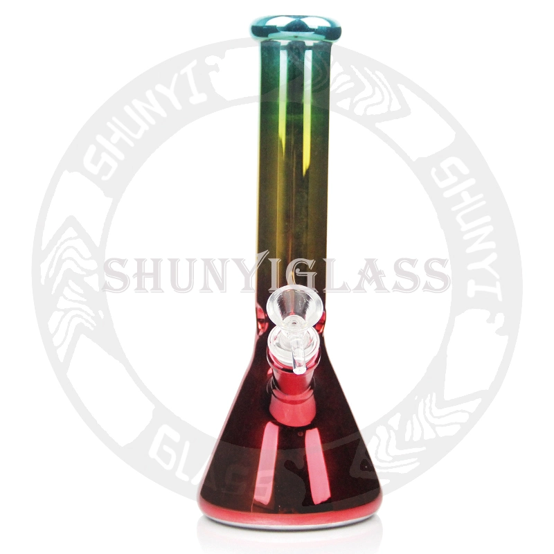 Color mixto Sandblasted Tubo de vidrio de la base de vaso de precipitados de fumar pipa de agua DAB Rig narguile Shisha mayorista