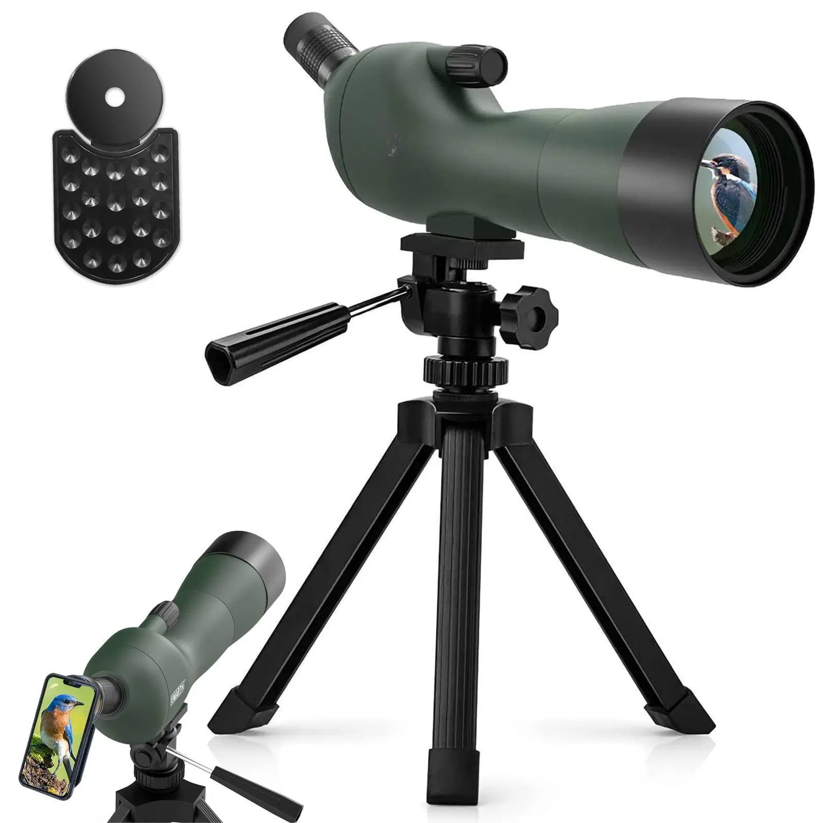 20-60X60ae 45 Degree Angled Spotting Scope with Tripod Telescope Scope