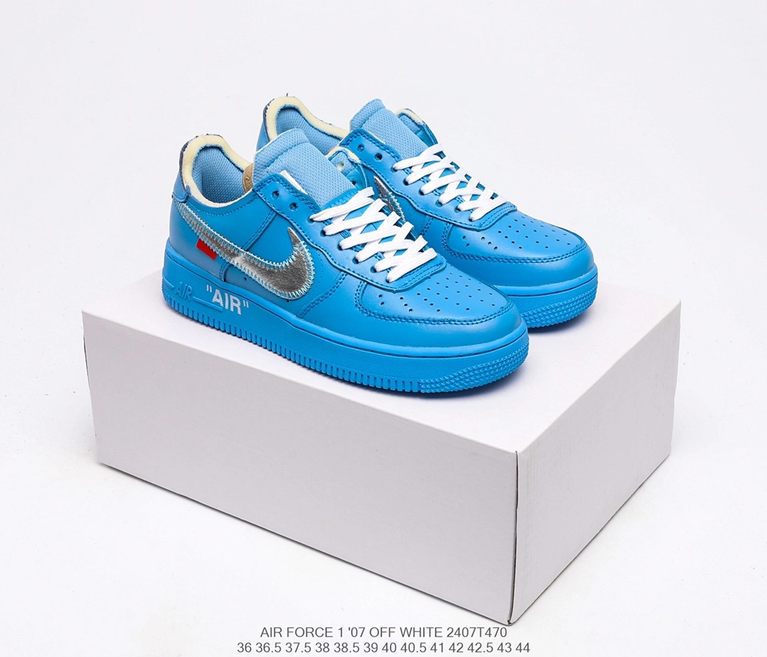 العلامة التجارية العصرية ثلاثة ألوان أحذية Air Force 1 العادية من Nike