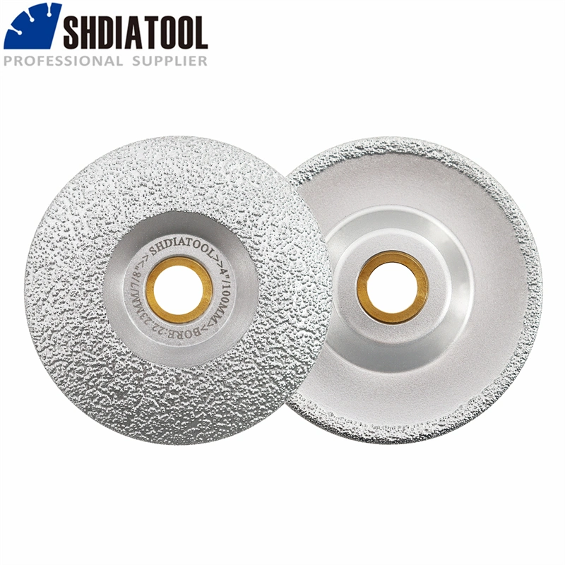 Diameter 4"-5" Convex Vacuum Brazed Diamond Grinding Cup Wheel