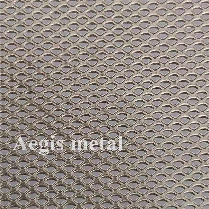 Small Hole Ultra Thin Titanium Expanded Metal Diamond Mesh Titanium Screens