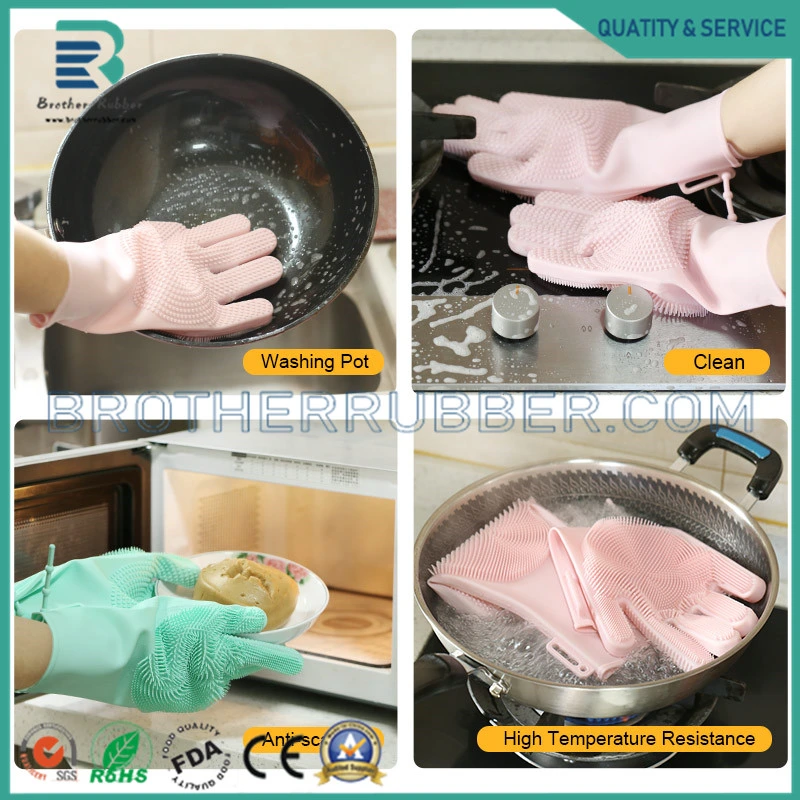 Wholesale Non-Stick Silicone BBQ Cooking Gloves Set, Thin Waterproof Gloves