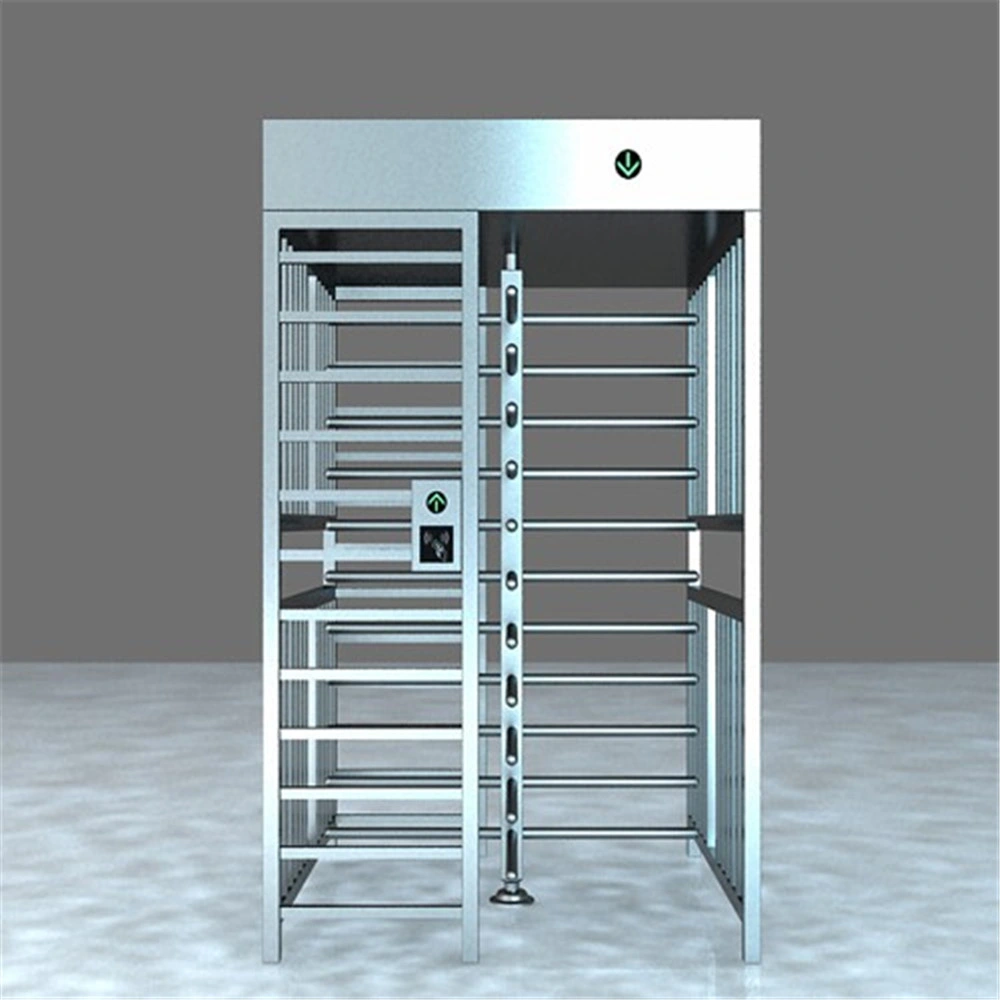 Access Control 304 Stainless Full Height Pedestrian Barrier Turnstile Gate Door