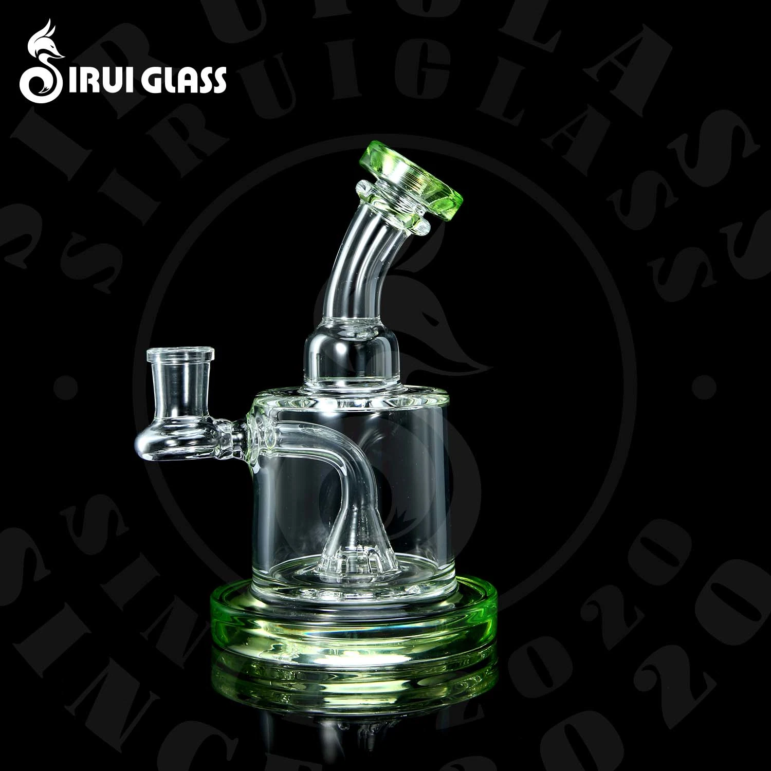 Sirui Heady Glass Smoking Water Pipe Shisha Hookah DAB Cigarette Recycler Beaker Oil Burner Pipe