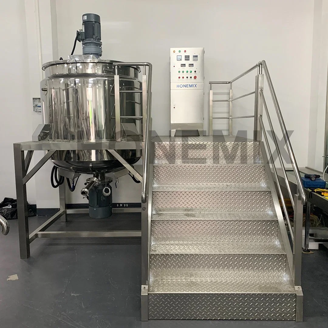 Hone Stainless Steel Dish Washing Shampoo Cream Homogenizer Making Equipment Chemical Liquid Soap Mixing Tank Making Machine