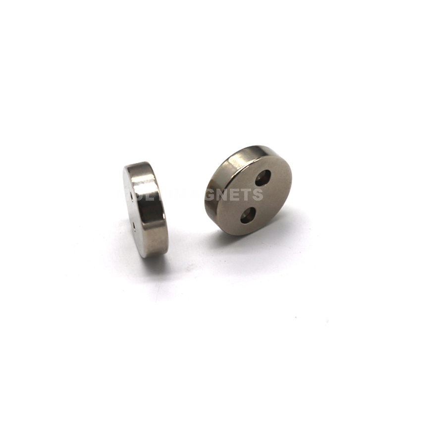 Special Shape Round Rare Earth Magnet with Two Countersunk Holes