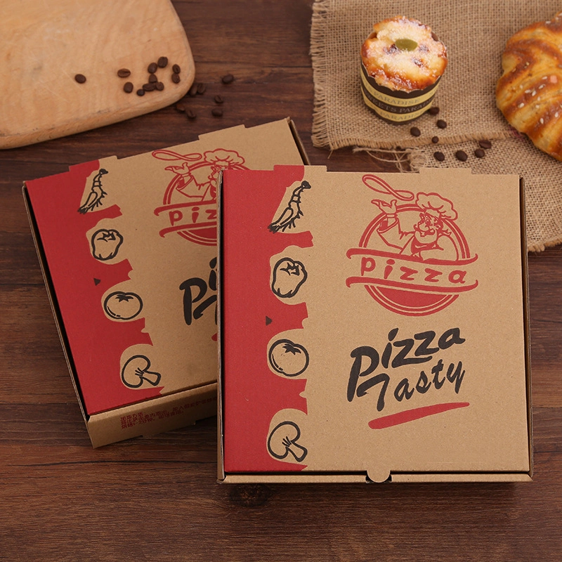 Custom Food Pizza Paper Board Pizza Carton Pizza Biodegradable Packaging Delivery Carton