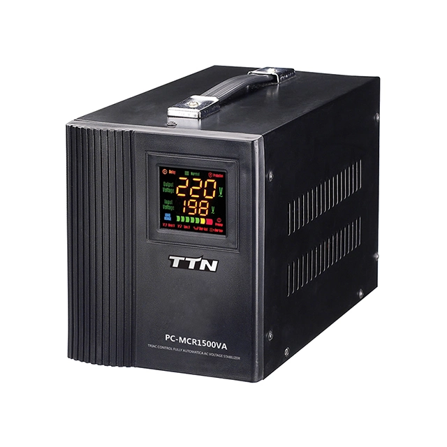 Voltage Stabilizer Single Phase Triac Control PC-MCR2000va LED Display Power Protector