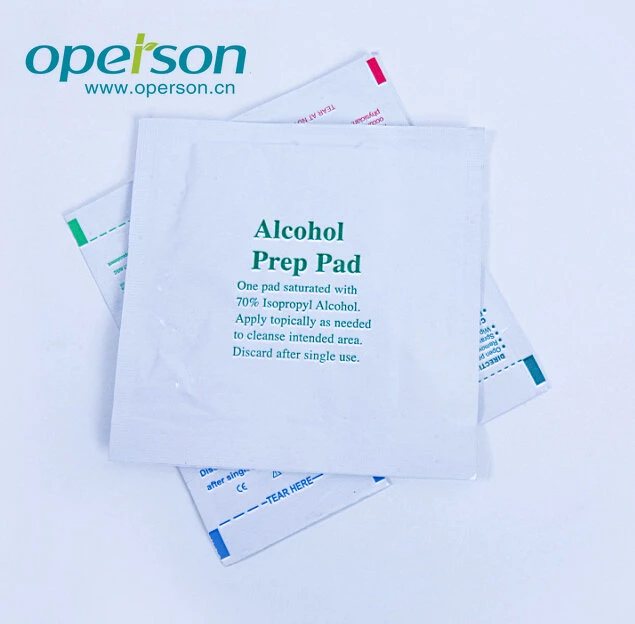 Disposable Medical Alcohol Swab with Different Sizes