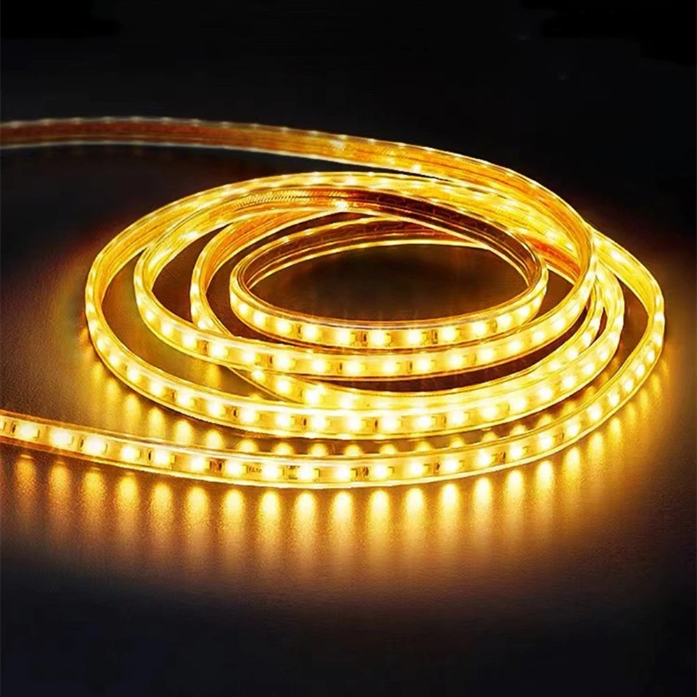 IP67 Landscape Outdoor Lights Waterproof Cuttable Rope Lamp Solar Panel Powered LED Flexible Strip Light