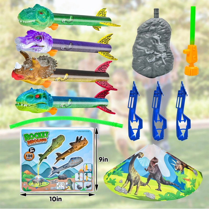 Vários estilos Foam Dinosaur Rocket Model Summer Outdoor Game Toys Para crianças